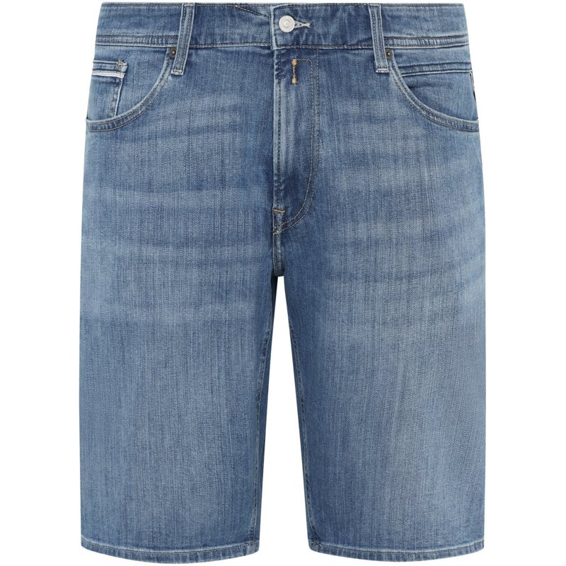 Replay Jeansshorts mit Stretchanteil, gerade Passform