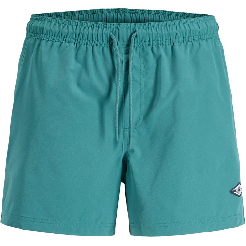 Jack & Jones Glatte Badeshorts mit elastischem Bund und Kordelzug