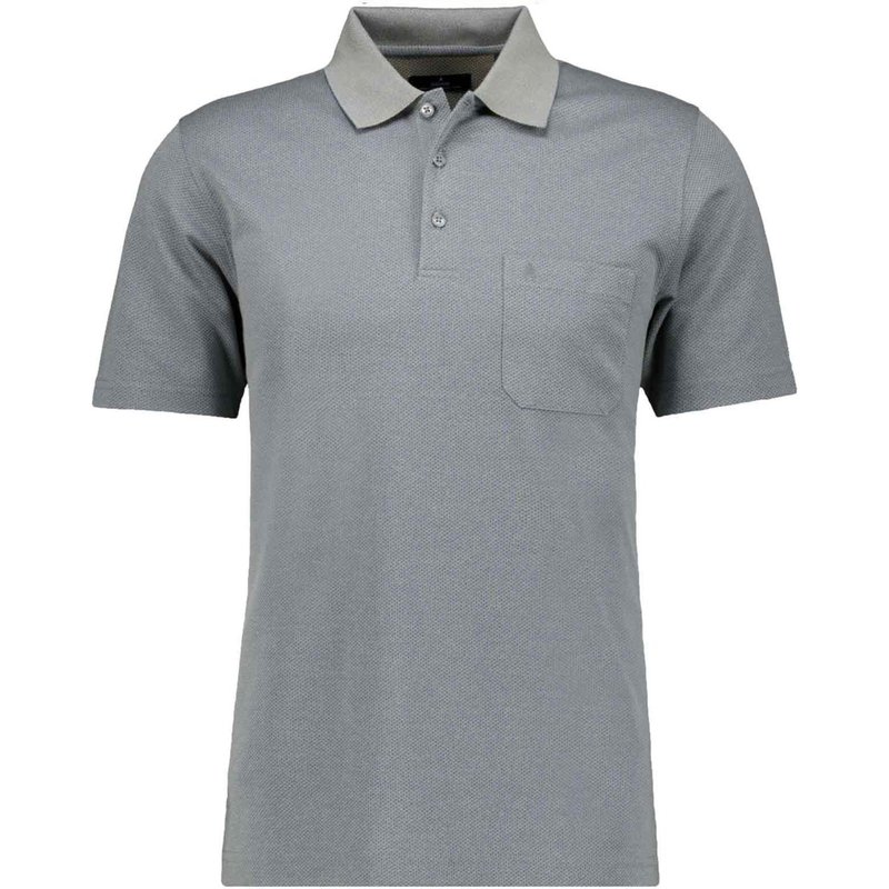 Ragman Poloshirt aus einem Baumwoll-Mix mit feinem Print