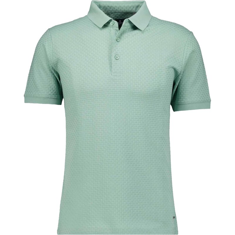 Ragman Strukturiertes Poloshirt aus mercerisierter Baumwolle