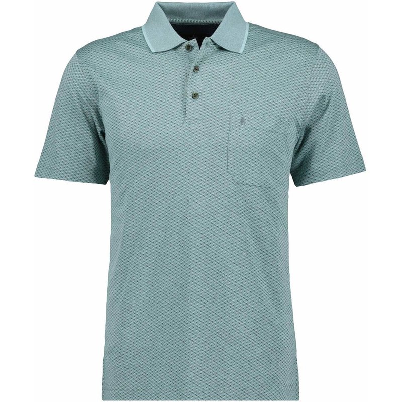 Ragman Pflegeleichtes Poloshirt mit Brusttasche und 3D-Print