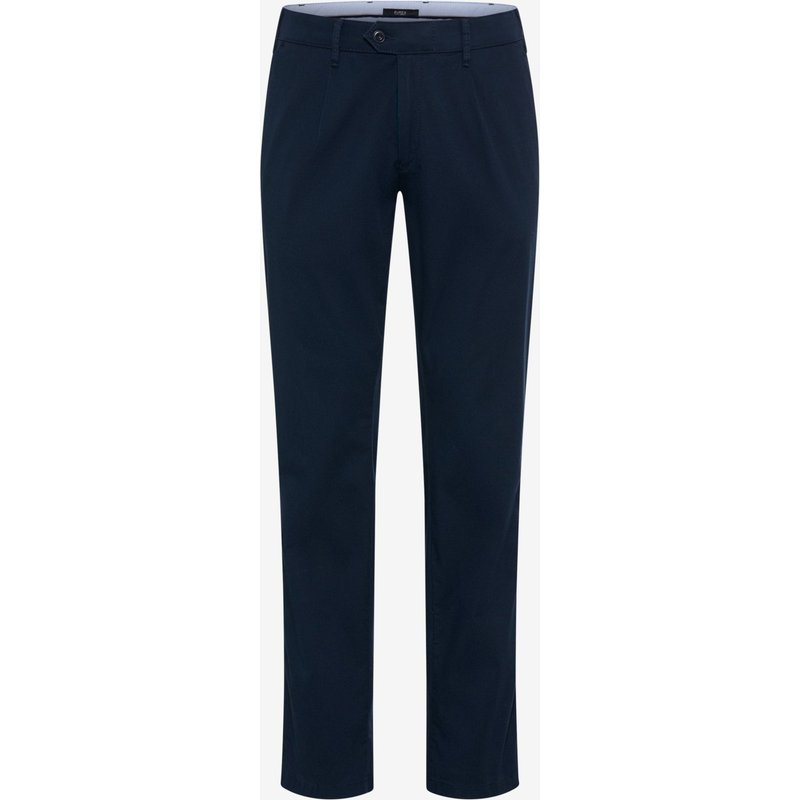 Eurex Stretch-Chino Luis mit Lyocell-Anteil und Bundfalte, Regular Fit