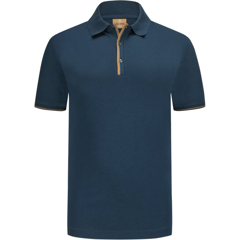 MOS MOSH Gallery Softes Piqué-Poloshirt mit Kontrast-Knopfleiste