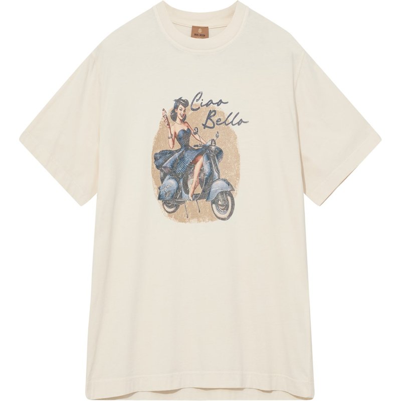 MOS MOSH Gallery T-Shirt mit Frontprint aus Baumwolle