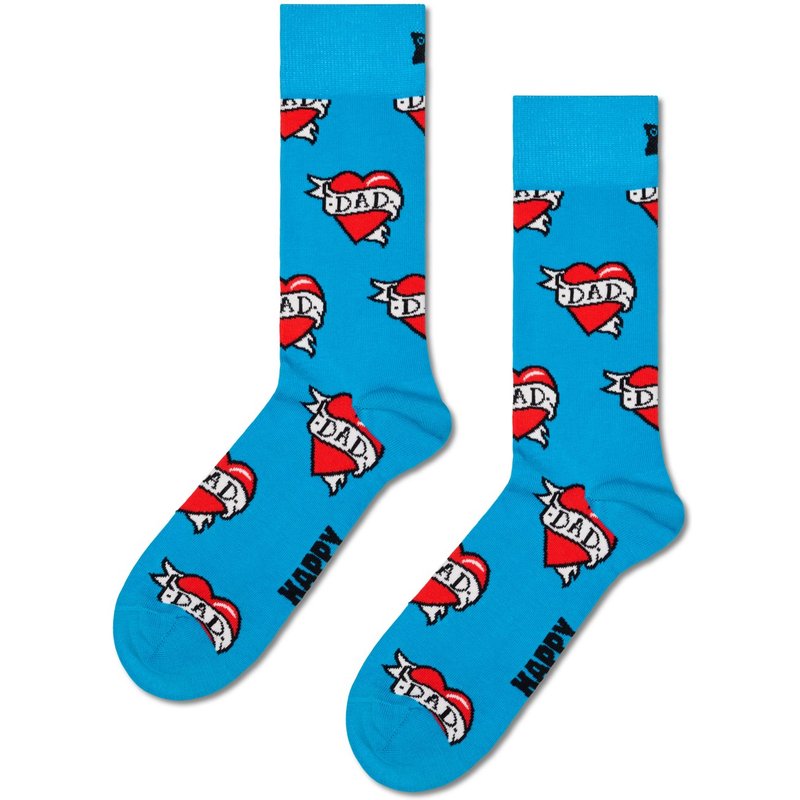 Happy Socks Socken mit Stretch und I Love Dad-Motiv
