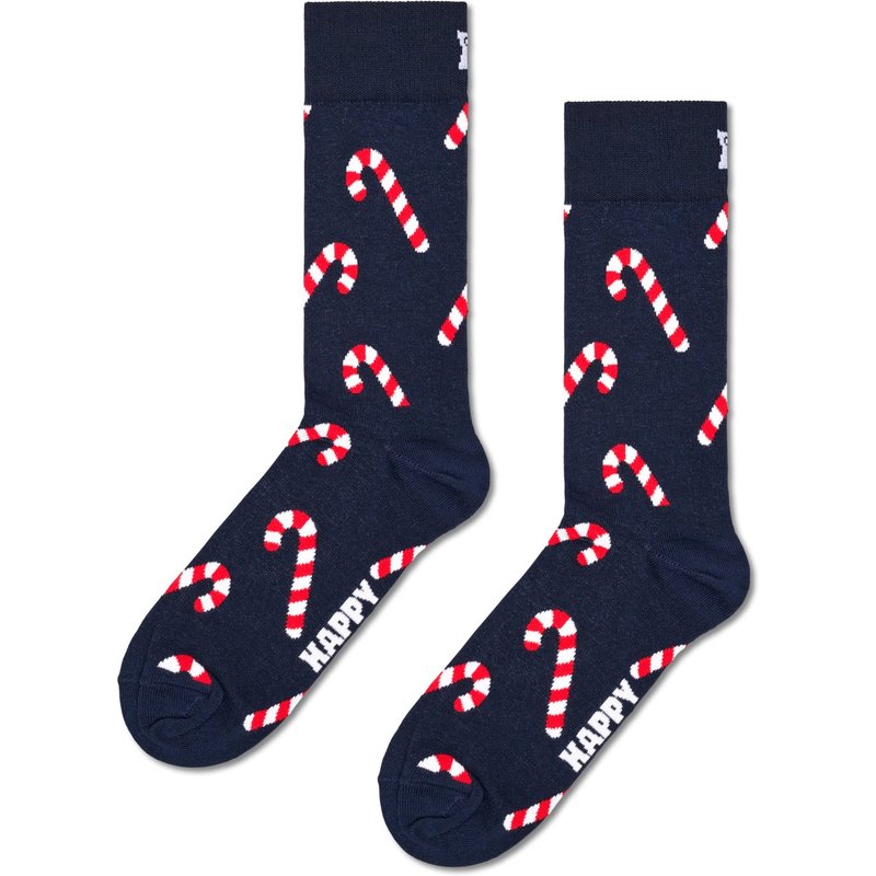 Happy Socks Socken mit Stretch und Zuckerstangen-Print