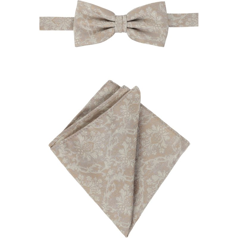 Digel Set aus Fliege und Einstecktuch mit floralem Print