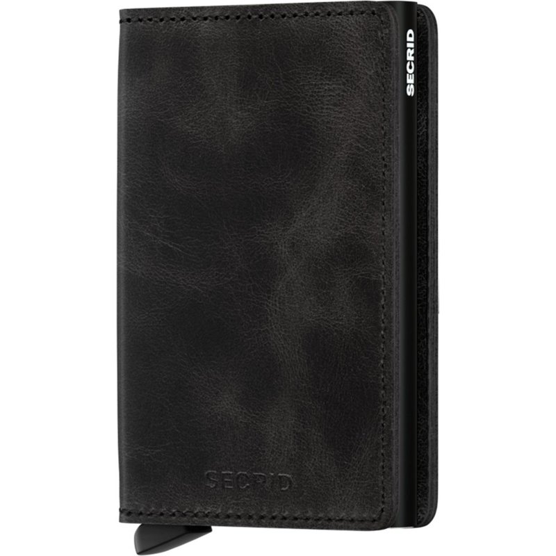 Secrid Kompakter Leder-Geldbeutel mit Cardprotector