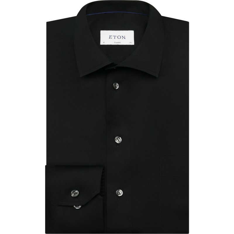 Eton Signature Twill-Hemd aus Baumwolle mit Kentkragen, Classic Fit