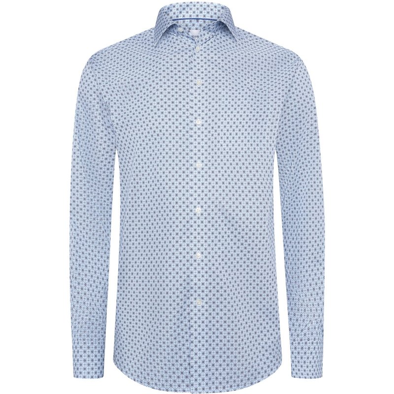 Eton Gemustertes Signature Twill-Hemd mit Kentkragen, Classic Fit
