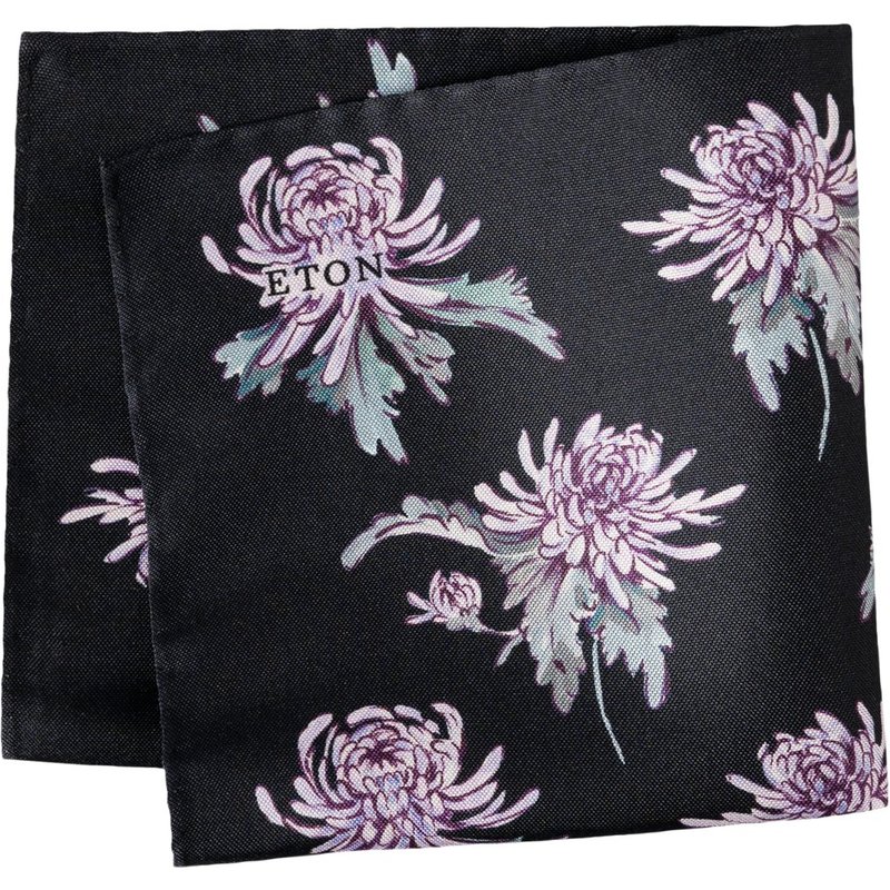 Eton Einstecktuch aus Seide mit floralem Print