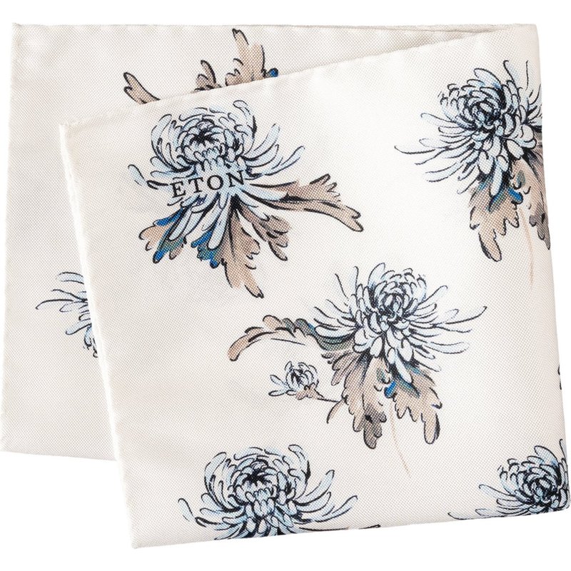 Eton Einstecktuch aus Seide mit floralem Print