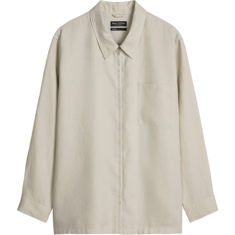 Marc O'Polo Leichtes Overshirt aus Leinen mit Brusttasche, Regular Fit