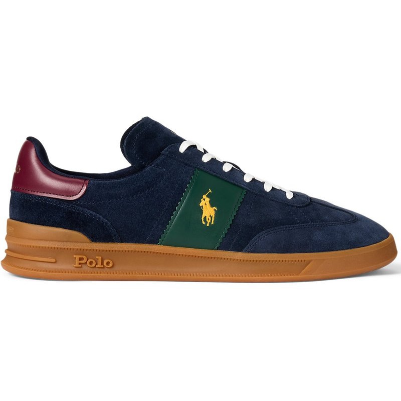 Polo Ralph Lauren Runner Sneaker aus einem Ledermix mit Pony-Stickerei