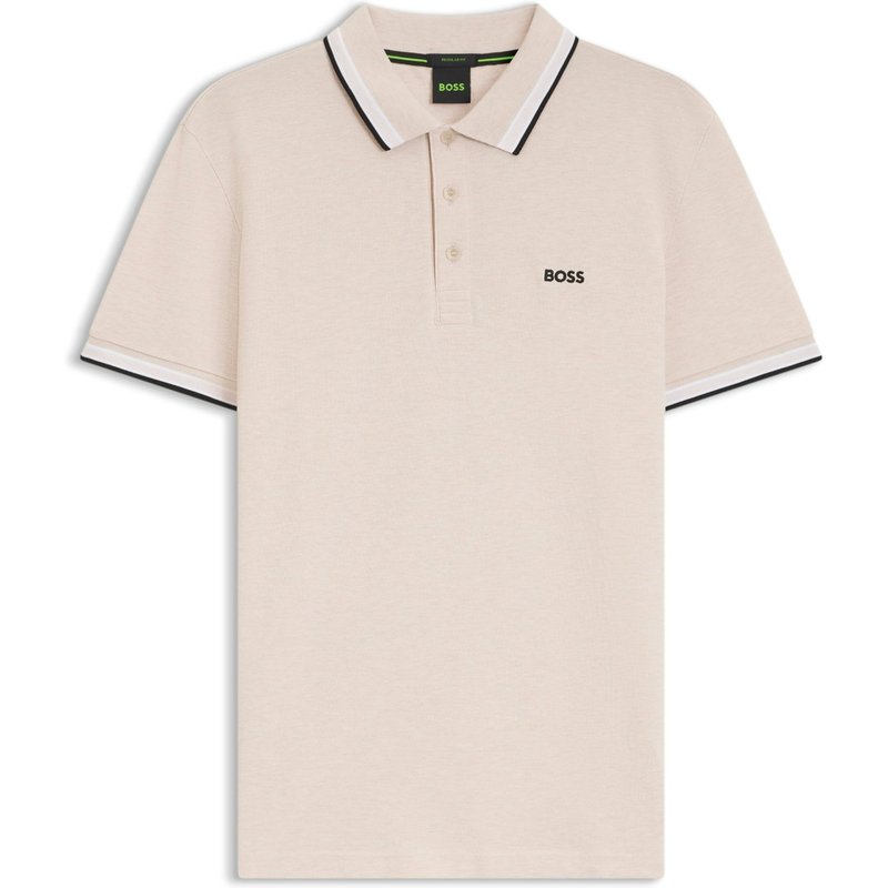 BOSS GREEN Piqué-Poloshirt Paddy mit Kontrastbündchen, Regular Fit