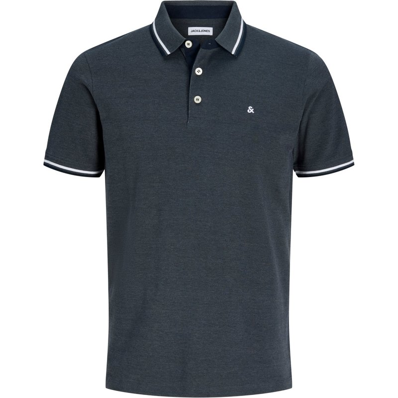 Jack & Jones Softes Poloshirt aus Baumwolle mit Streifenakzenten