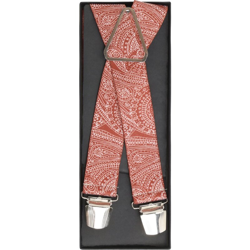 Günther Haus Hosenträger mit Paisley-Muster