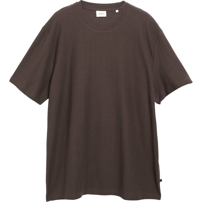 s.Oliver Extralanges T-Shirt aus Baumwolle mit Struktur