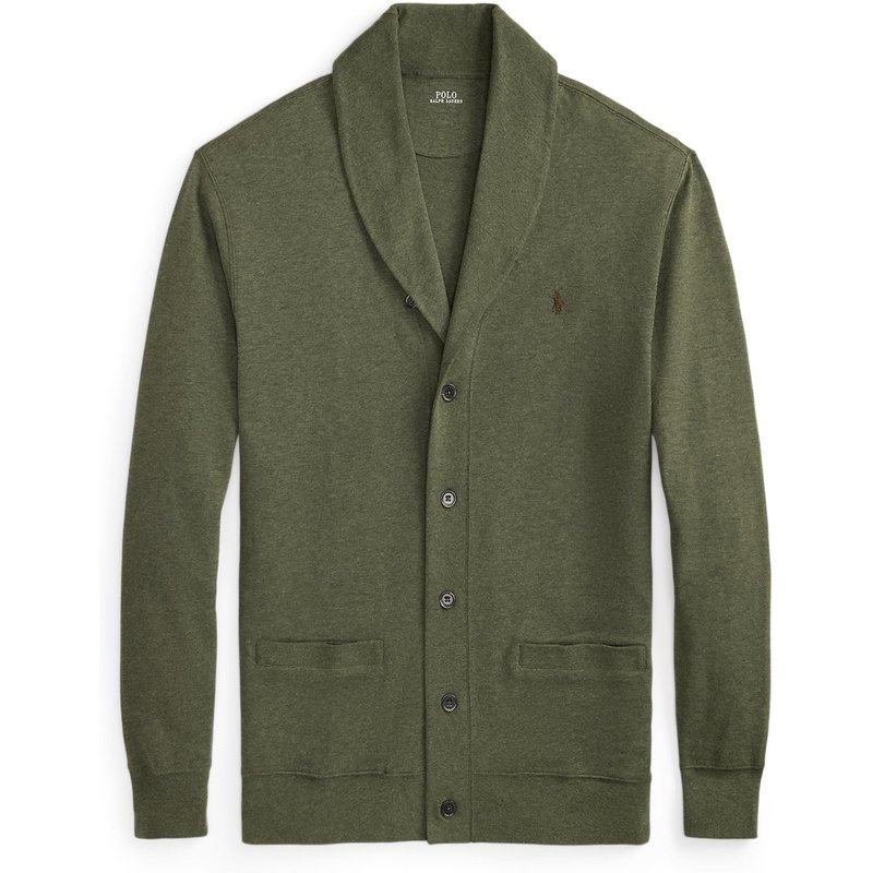 Polo Ralph Lauren Sweat-Cardigan mit Schalkragen und Logo-Stickerei