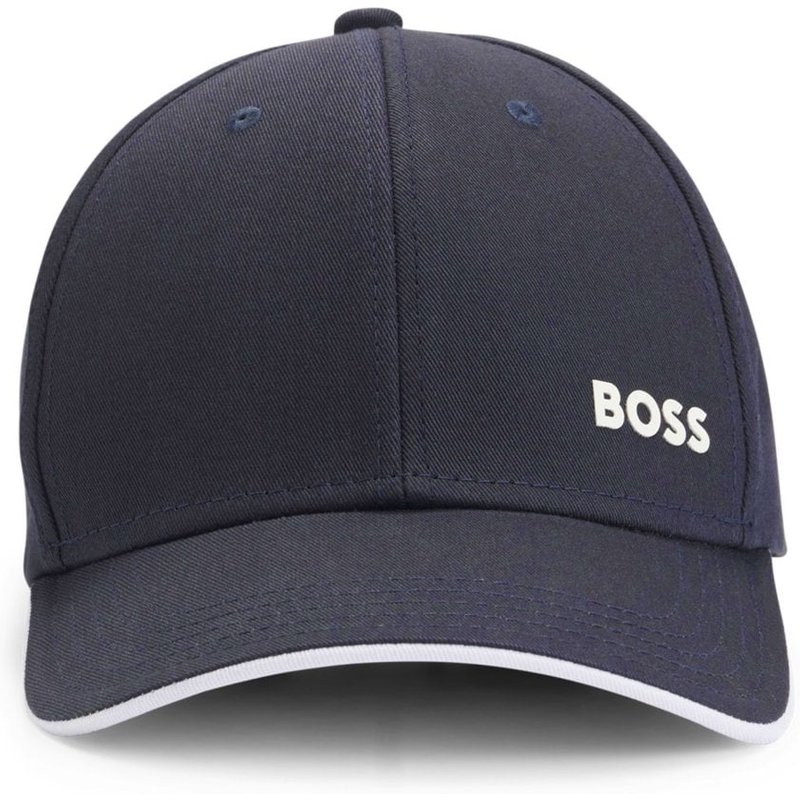 BOSS GREEN Cap aus Baumwolle mit gummiertem Label-Schriftzug