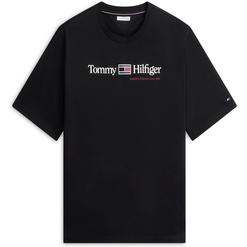 Tommy Hilfiger Softes T-Shirt aus Baumwolle mit Label-Print, Regular