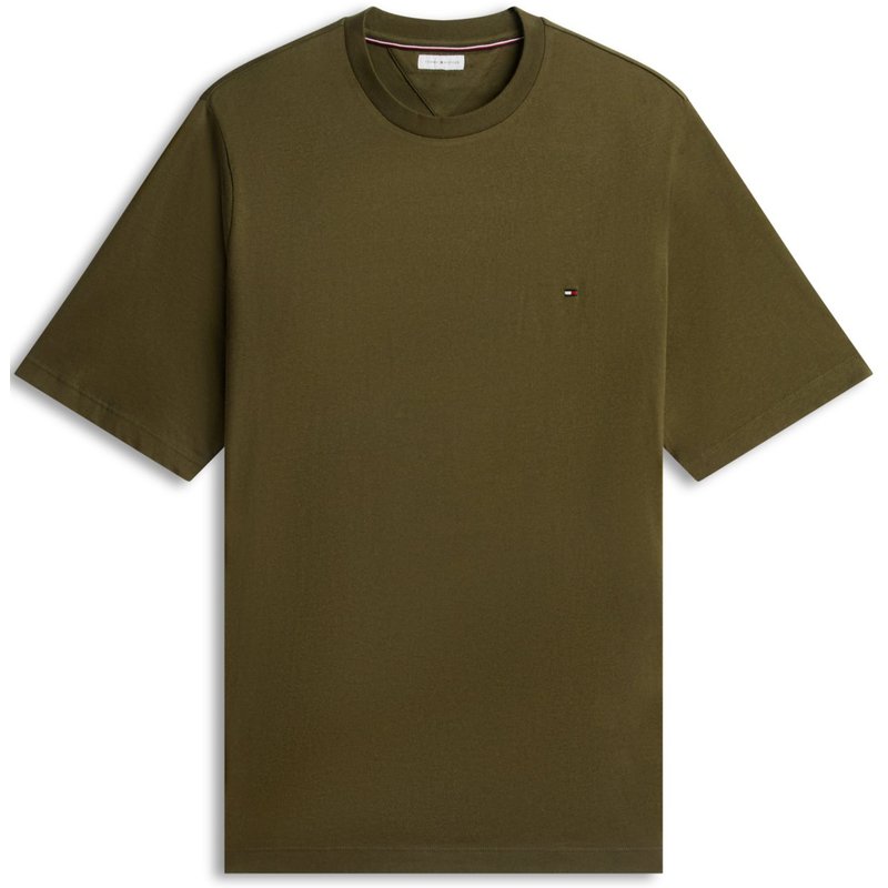 Tommy Hilfiger Softes T-Shirt aus Baumwolle mit Logo-Stickerei, Regular Fit