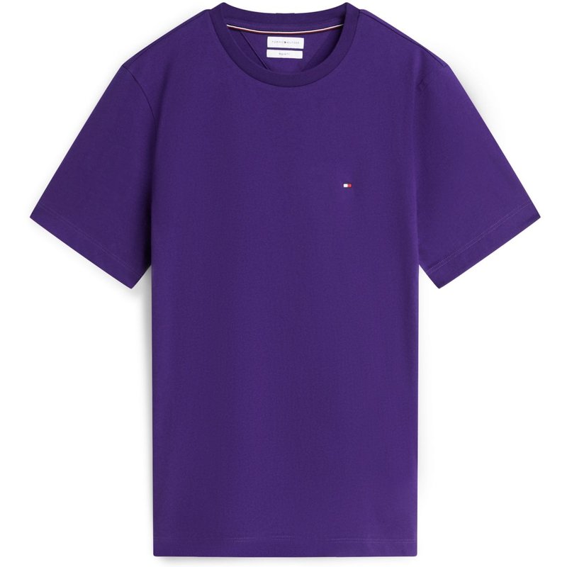 Tommy Hilfiger Softes T-Shirt aus Baumwolle mit Logo-Stickerei, Regular Fit