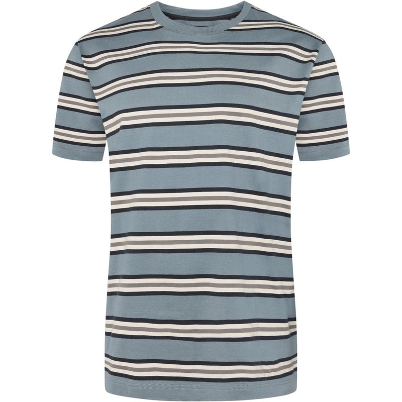 Marc O'Polo Rundhals T-Shirt mit Streifenmuster, Comfort Fit