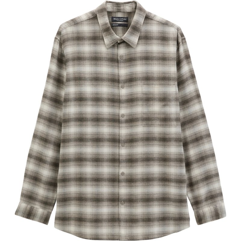 Marc O'Polo Flanellhemd mit Karomuster und Brusttasche, Regular Fit