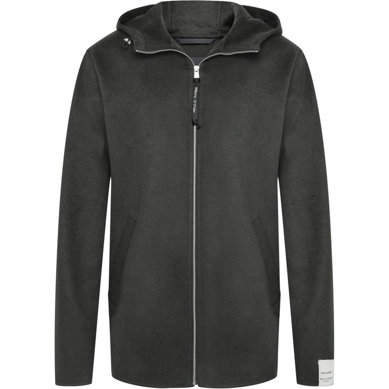 Marc O'Polo Blouson aus einem Wollmix mit Kapuze und Zip
