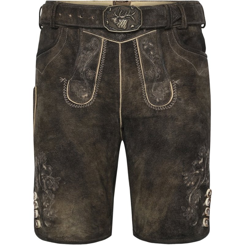 Spieth & Wensky Trachtenlederhose Everest aus Ziegenleder mit Hirschgürtel