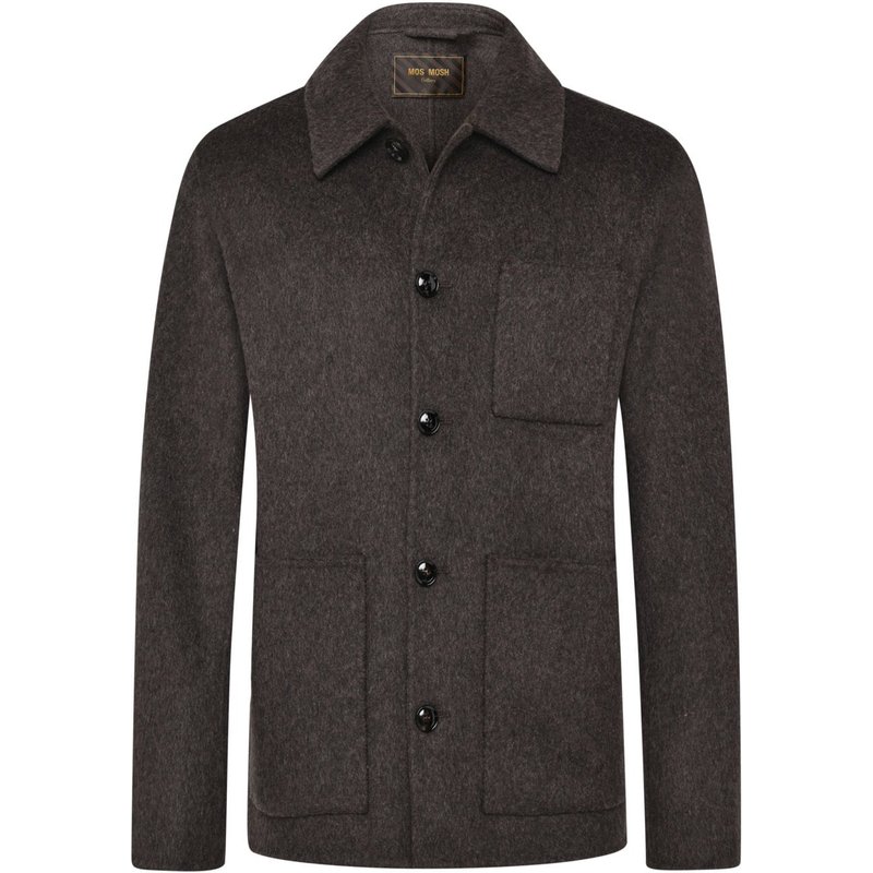 MOS MOSH Gallery Overshirt aus einem Woll-Mix mit Lyocell