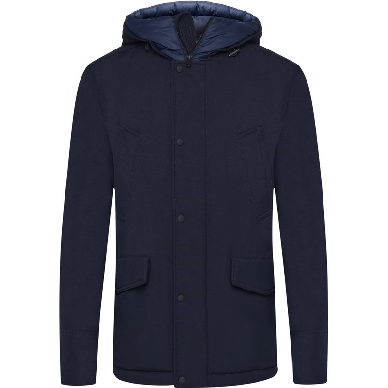 BOSS ORANGE Wasserabweisender Parka mit Steppinnenfutter