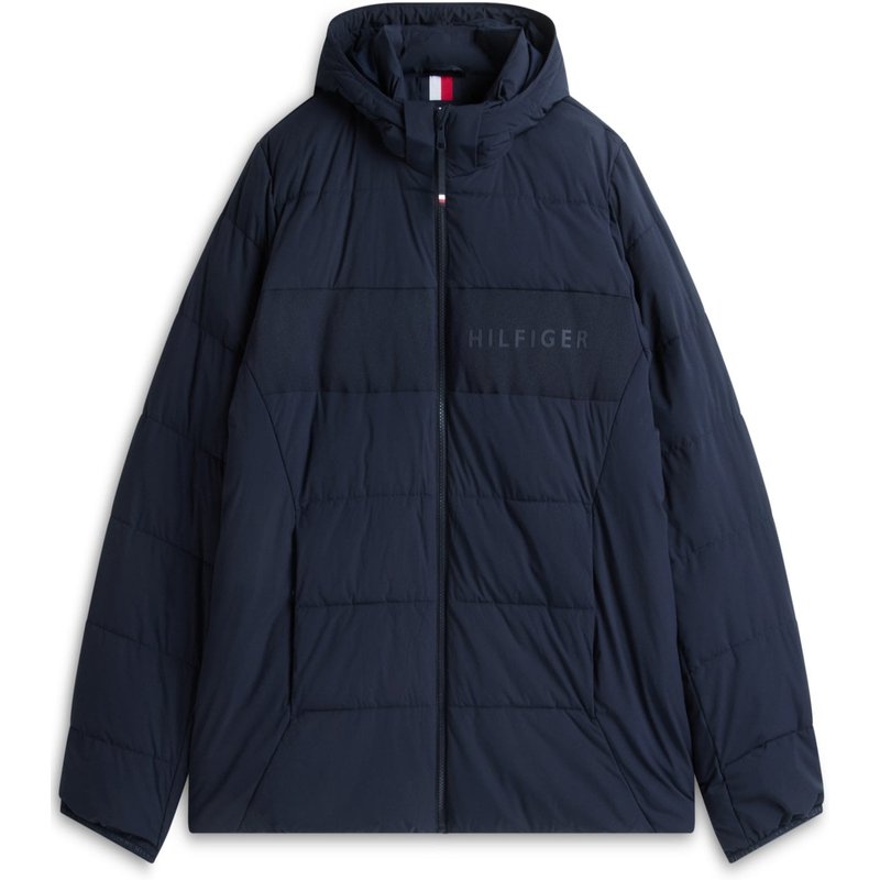 Tommy Hilfiger Zweilagige Pufferjackee mit abnehmbarer Kapuze