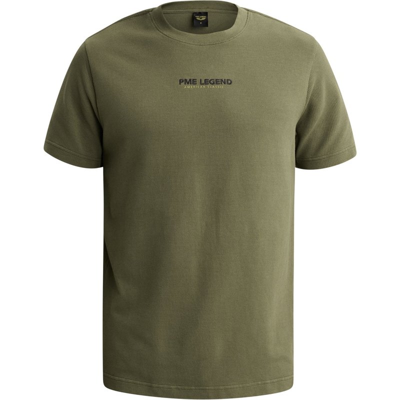 PME Legend T-Shirt aus Baumwolle und Stretch mit Waffelstruktur