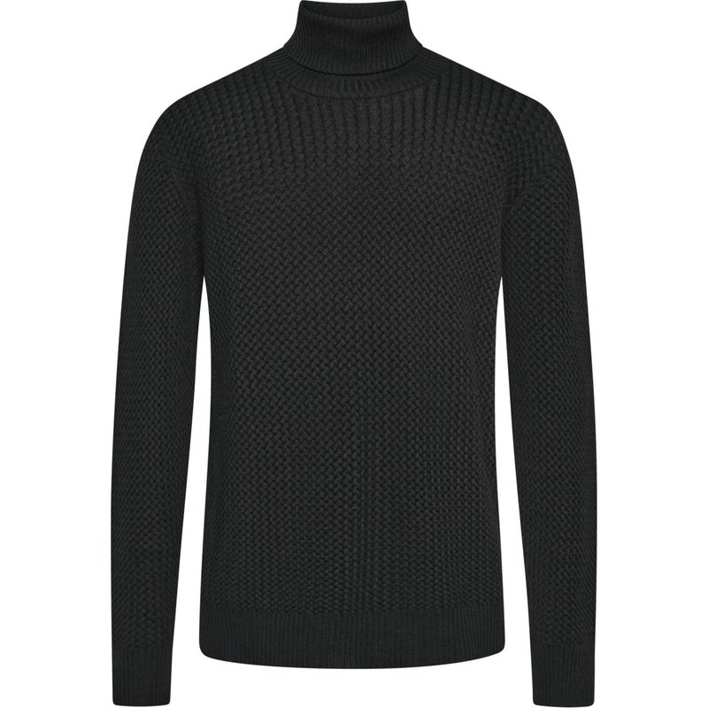 Gran Sasso Rollkragenpullover aus Wolle mit Struktur