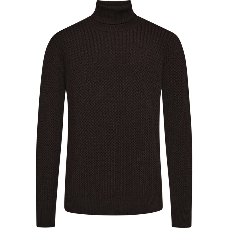 Gran Sasso Rollkragenpullover aus Wolle mit Struktur