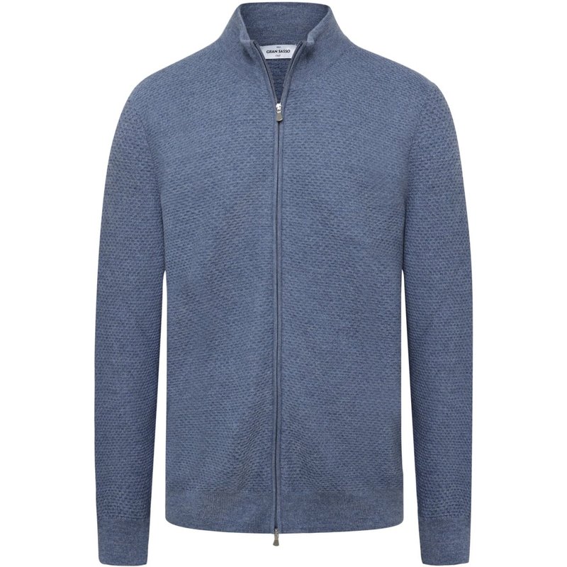 Gran Sasso Strickjacke aus softer Schurwolle mit Struktur