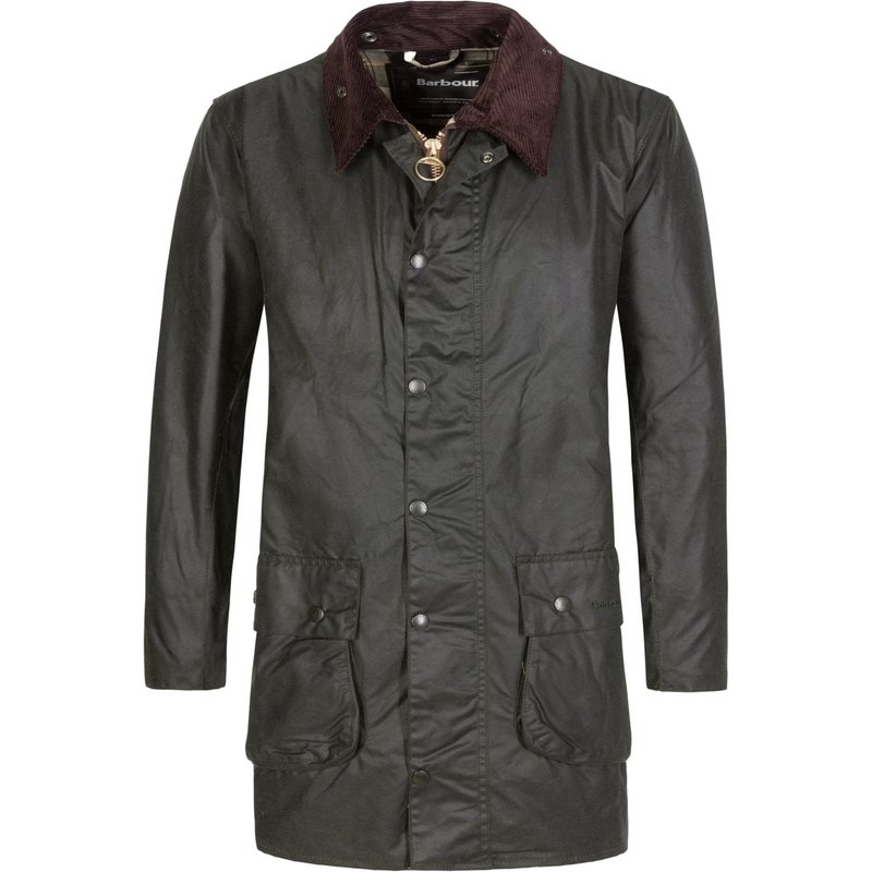 Barbour Wachsjacke Border in 6oz-Qualität mit Cordkragen