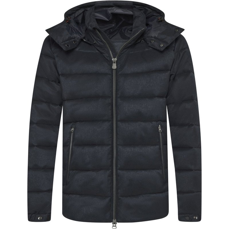 Save The Duck Steppjacke Constantin in Woll-Optik mit Kapuze und PLUMTECH®-Ausstattung