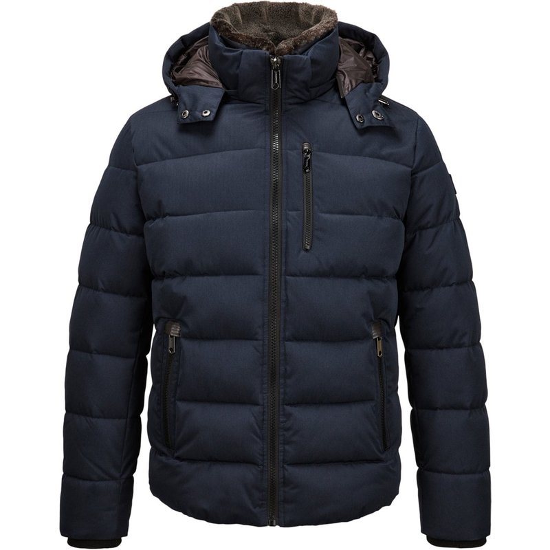 Milestone Steppjacke mit abtrennbarer Kapuze und Sorona®-Isolierung im Wool-Look