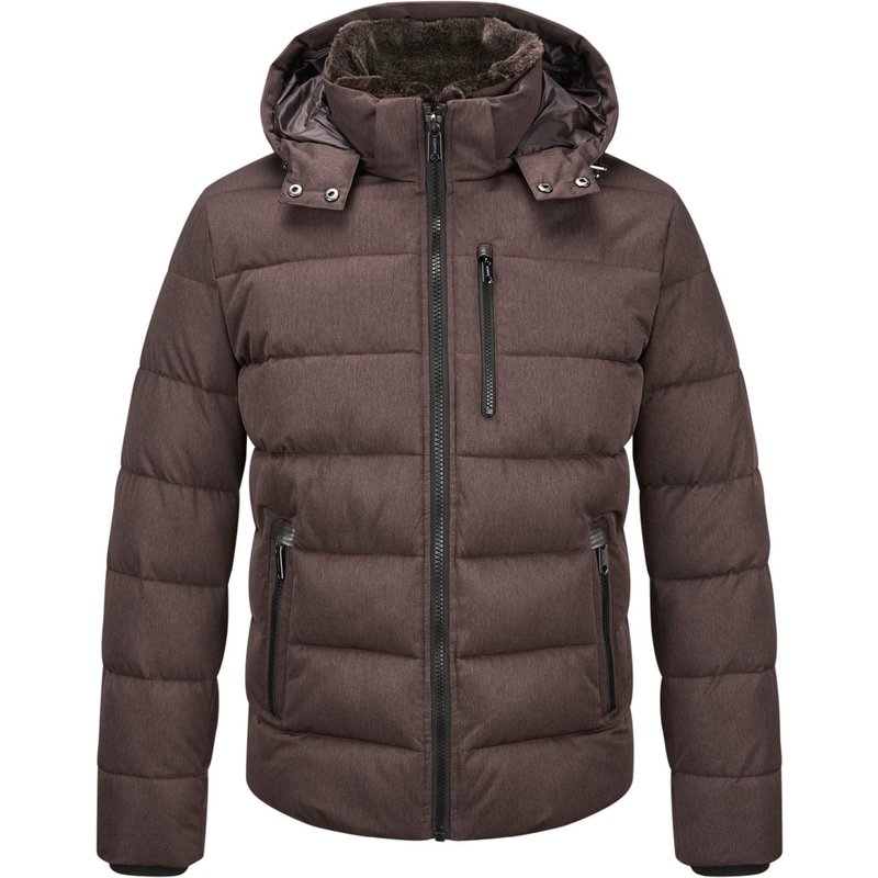 Milestone Steppjacke mit abtrennbarer Kapuze und Sorona®-Isolierung im Wool-Look