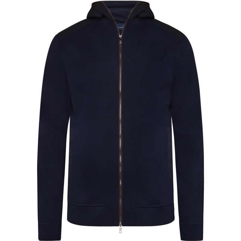 Paul & Shark Softe Kapuzen-Sweatjacke mit Zip