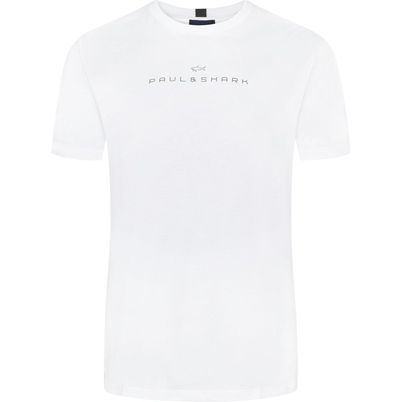 Paul & Shark Glattes T-Shirt aus Baumwolle mit O-Neck