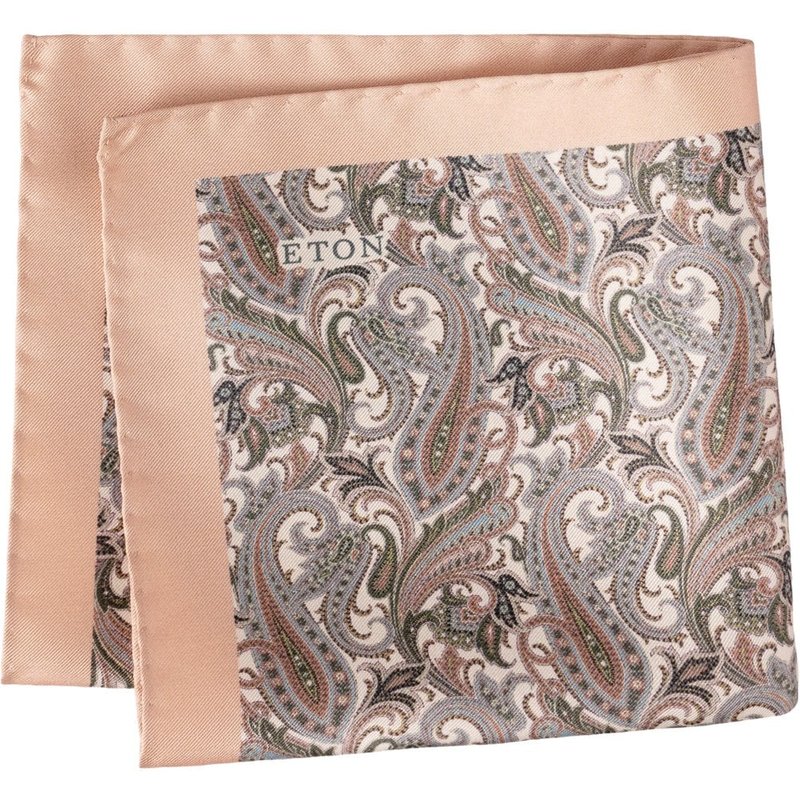 Eton Einstecktuch aus Seide mit Paisley-Print