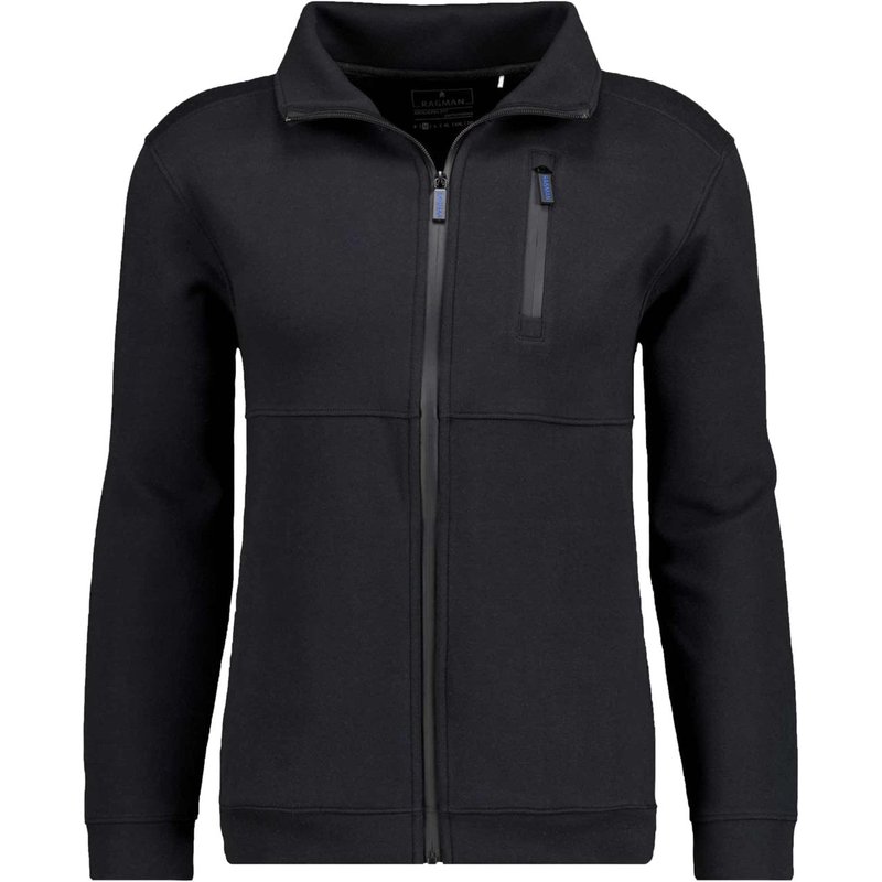 Ragman Extralange Sweatjacke mit Brusttasche und Keep-Dry Funktion, Modern Fit