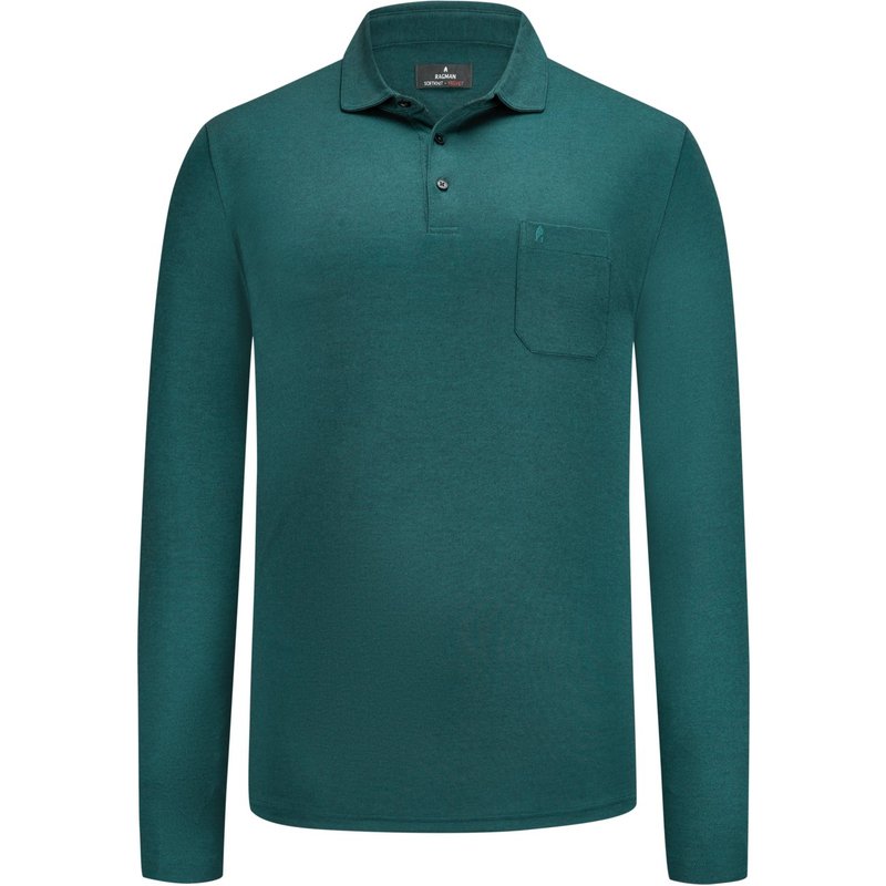 Ragman Softes Langarm-Poloshirt aus der Velvet Touch Kollektion