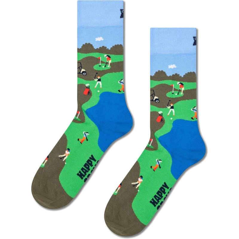 Happy Socks Socken mit Golf-Motiven und Stretchanteil