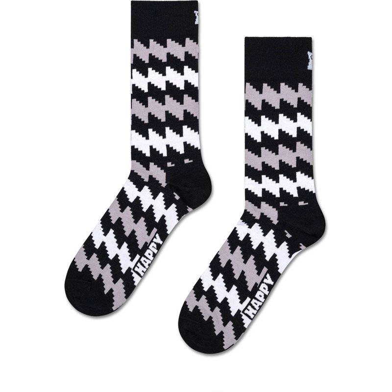 Happy Socks Socken mit Stretch und Zick Zack-Motiven
