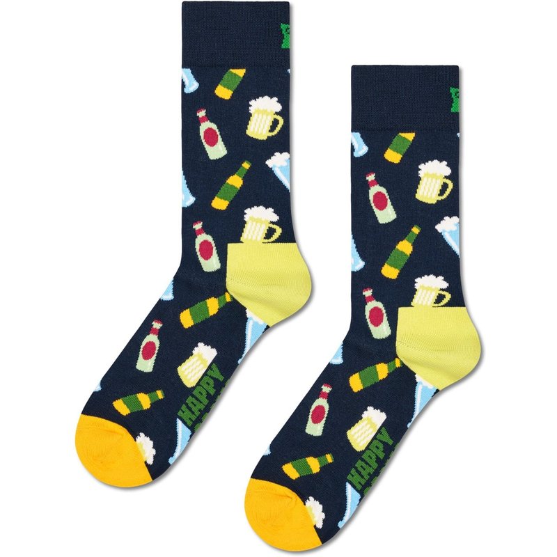 Happy Socks Socken mit Bier-Motiven und Stretchanteil